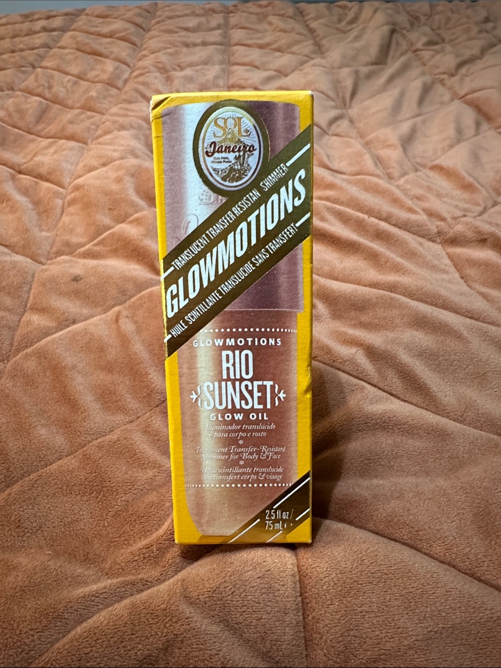 Sol de Janeiro Rio Sunset Glowmotions Glow Oil - Yellow & Rose Gold Packaging